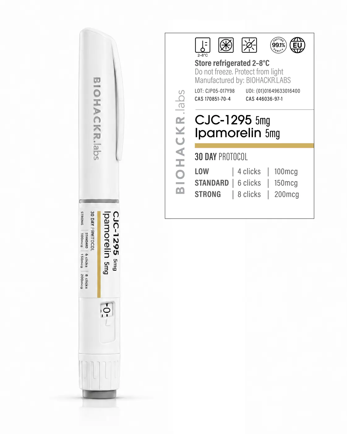 CJC/Ipa Monthly Pen — label view