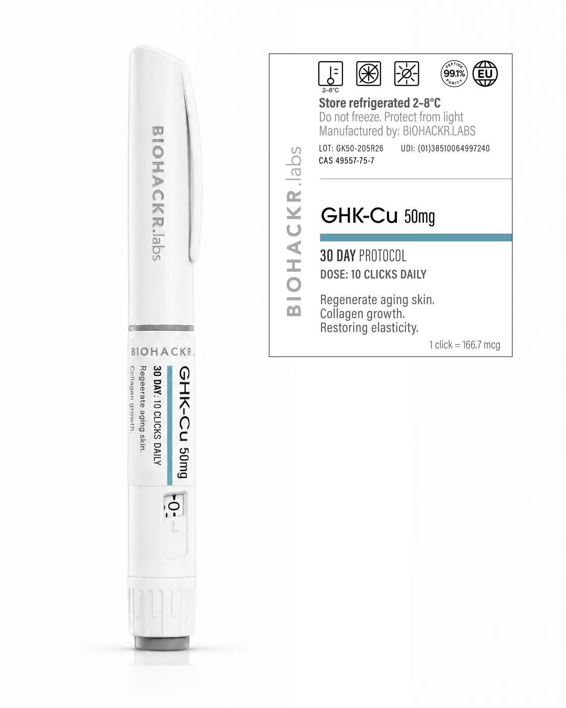 GHK-Cu 50mg Pen — label view