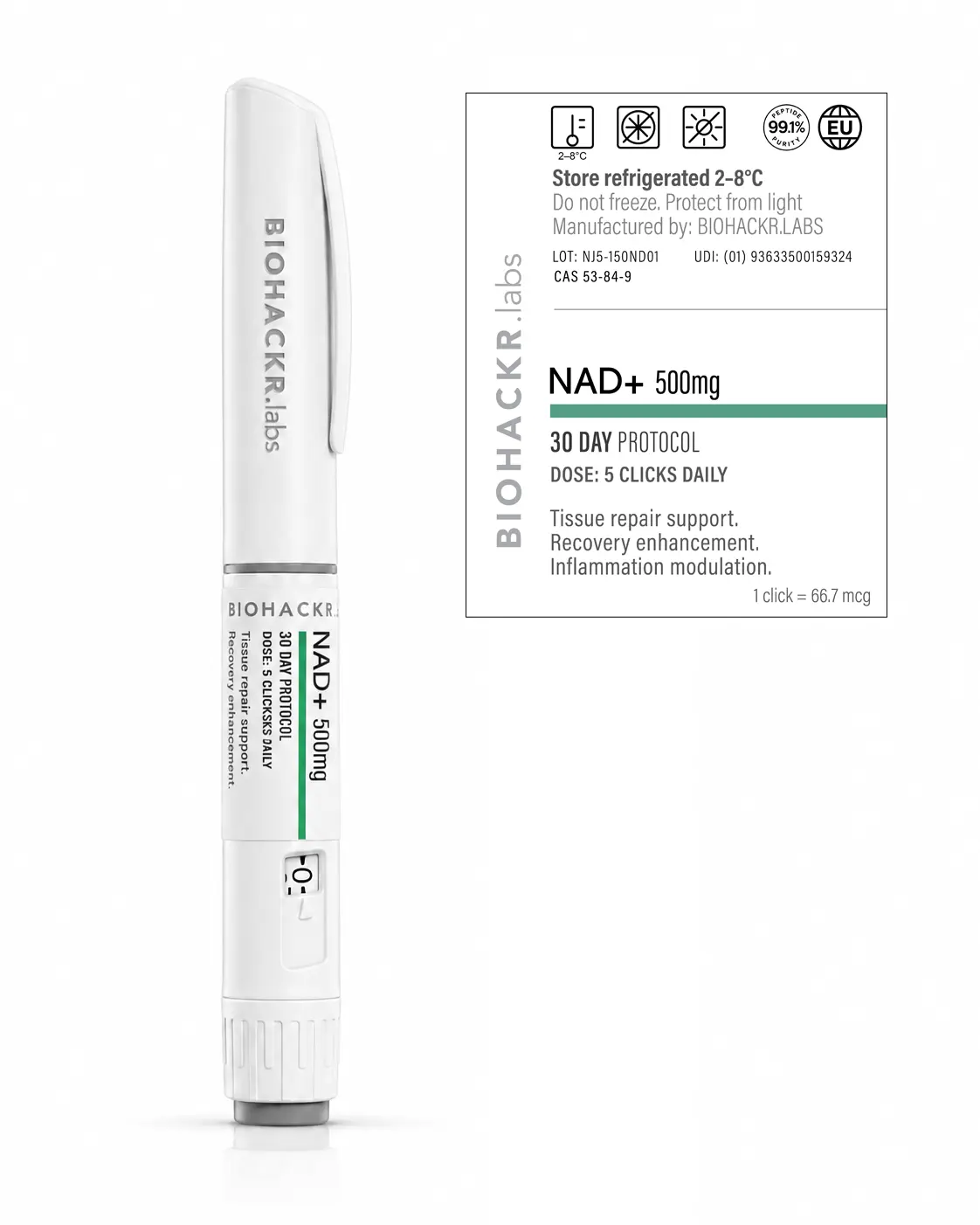 NAD+ N500 Focus Pen — label view