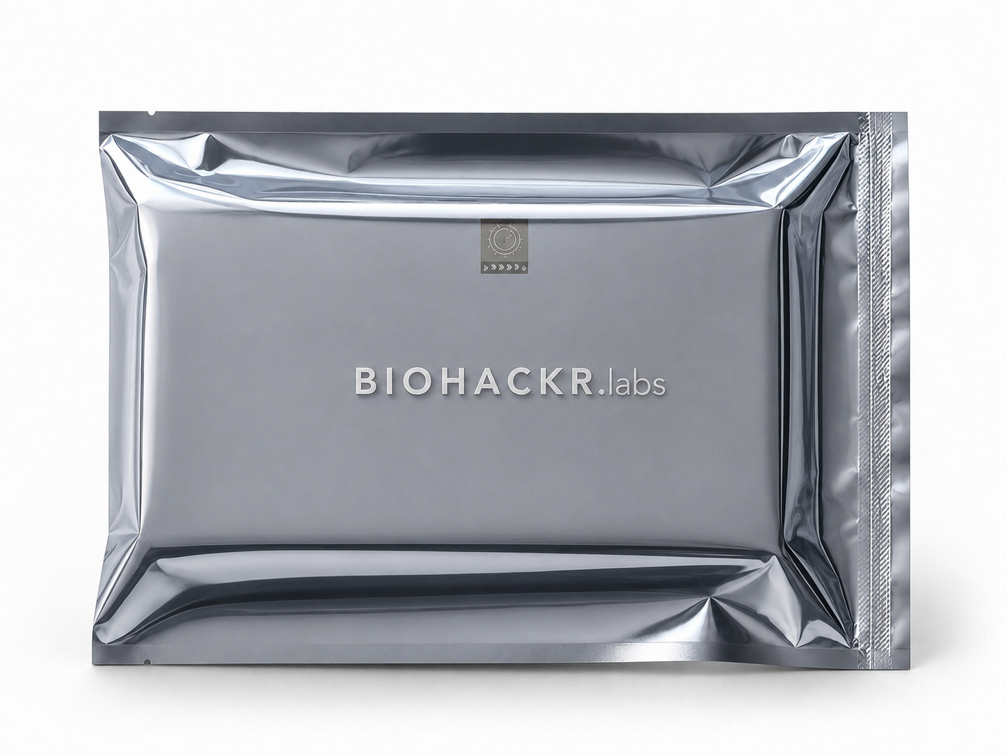 Biohackr.Labs sealed product bag — tamper-evident packaging